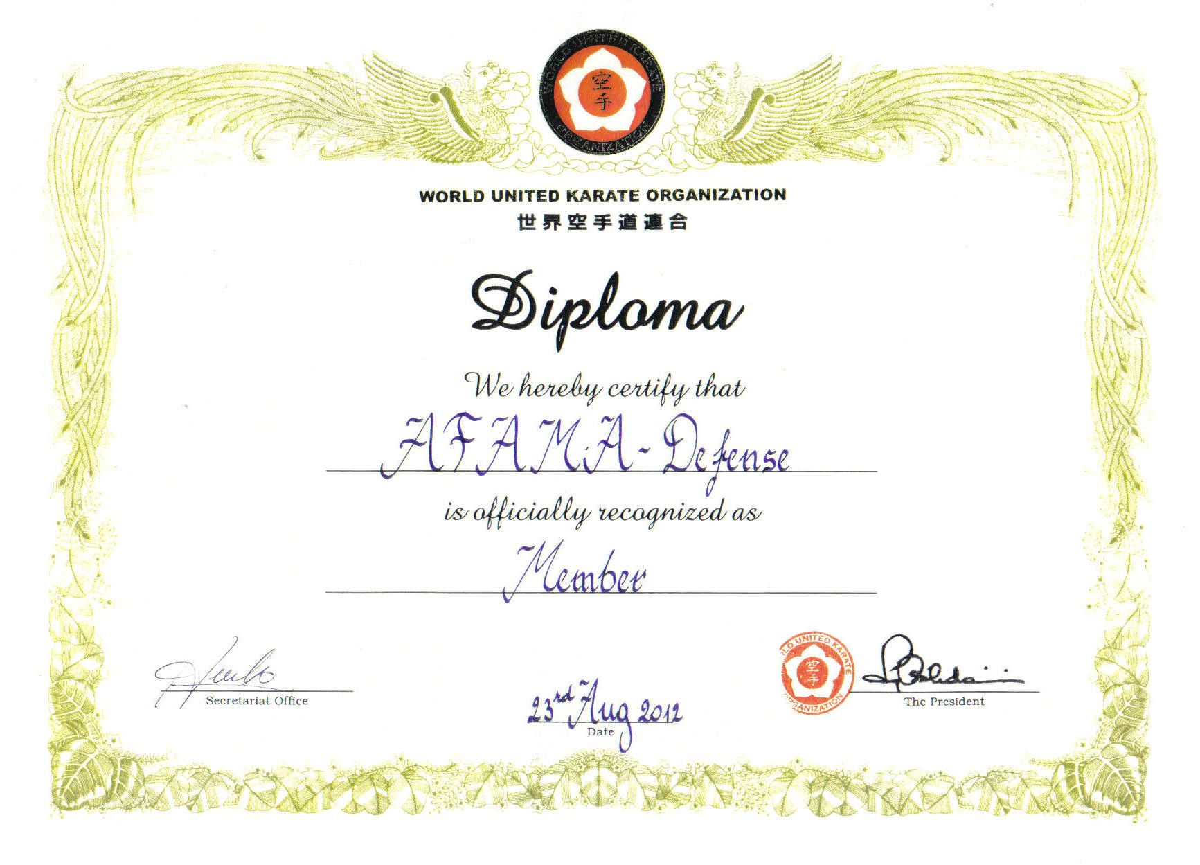 WUKO Diplôme
